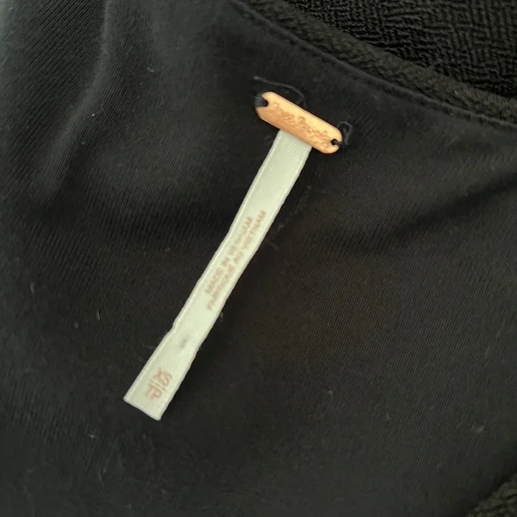 Free People Black Bell Sleeve Romantic Dress - Picture 8 of 8